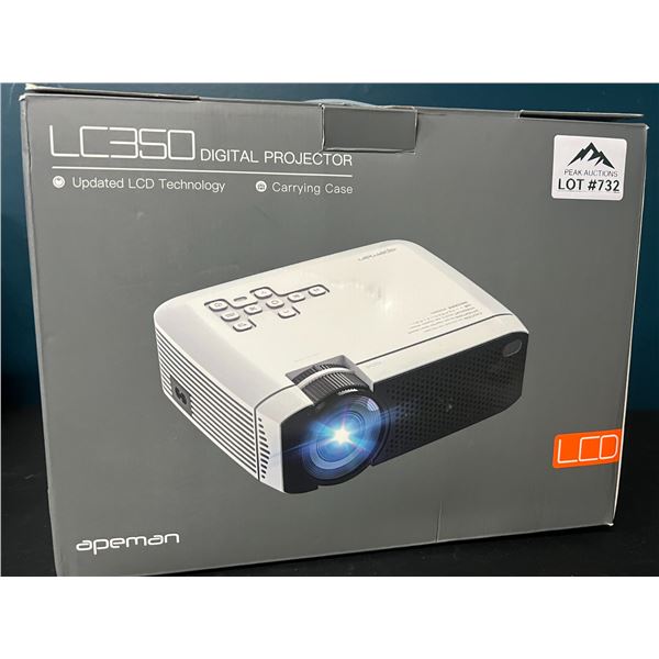 Lot of 1 Apeman LC350 Digital LCD Projector w/ Carrying Case