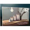 Image 1 : Lot of 1 LED Flameless Glass Candle Set w/ Remote Control (3pack)