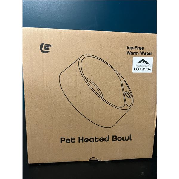 Lot of 1 Heated Pet Water Bowl