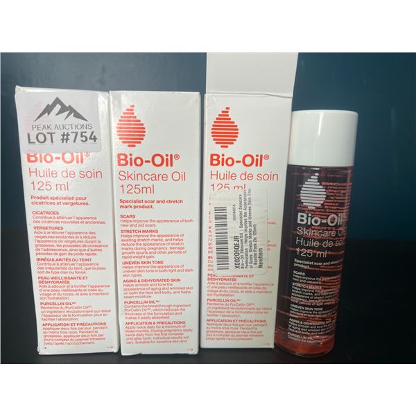 Lot of 3 Bottles of Bio-Oil Skincare Oil for Scars/Stretchmarks - 125mL