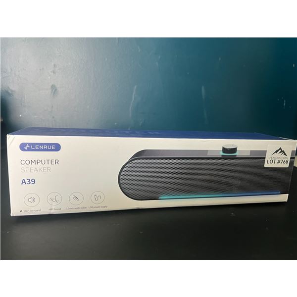 Lot of 1 Lenrue A39 Computer Speaker