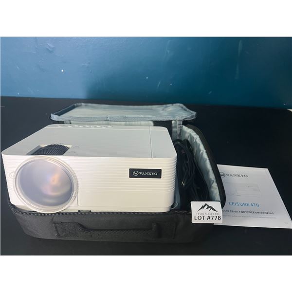 Lot of 1 Vankyo Leisure 470 Full HD Wireless Mini Projector (*Used)
