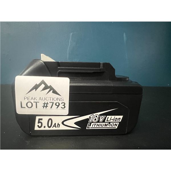 Lot of 1 Makita 18V Drill BAttery (*Used)