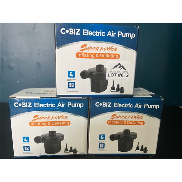 Lot of 3 Electric Air Pumps