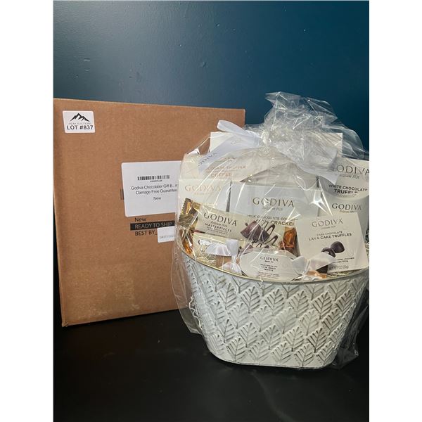 Lot of 1 Godiva Chocolatier Premium Gift Basket Set