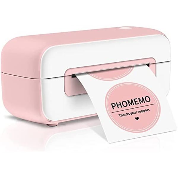 Lot of 1 Phomemo Logisitics Label/Shipping Label Printer - Pink