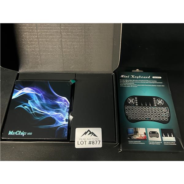 Lot of 1 Android TV Box w/ Mini Keyboard