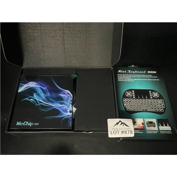 Lot of 1 Android TV Box w/ Mini Keyboard