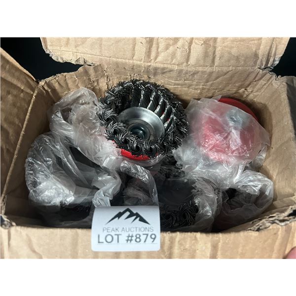 Lot of 10 Wire Drill Brush Attachments