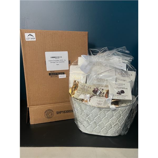 Lot of 1 Godiva Chocolatier Premium Gift Basket Set