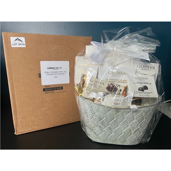 Lot of 1 Godiva Chocolatier Premium Gift Basket Set
