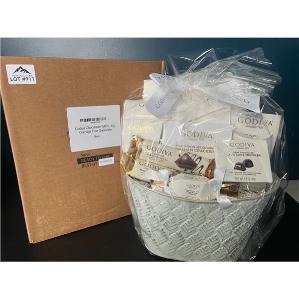 Lot of 1 Godiva Chocolatier Premium Gift Basket Set