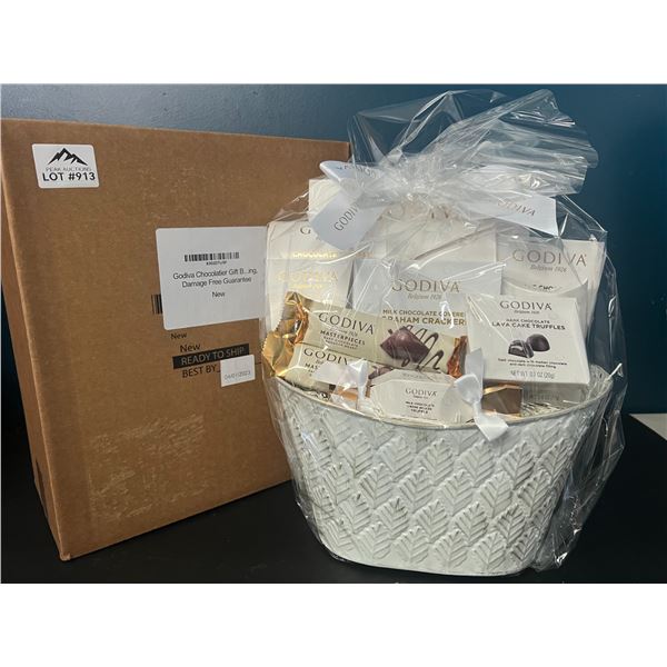 Lot of 1 Godiva Chocolatier Premium Gift Basket Set