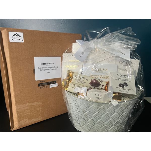 Lot of 1 Godiva Chocolatier Premium Gift Basket Set
