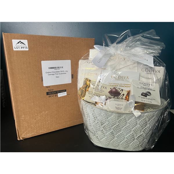 Lot of 1 Godiva Chocolatier Premium Gift Basket Set
