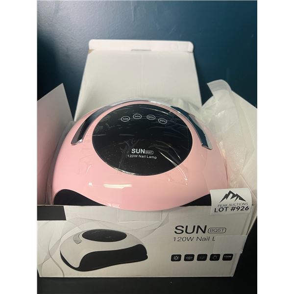 Lot of 1 Pink 120W UV Nail Lamp