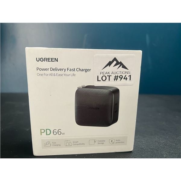 Lot of 1 UGREEN Power Delivery 66W Fast Charger