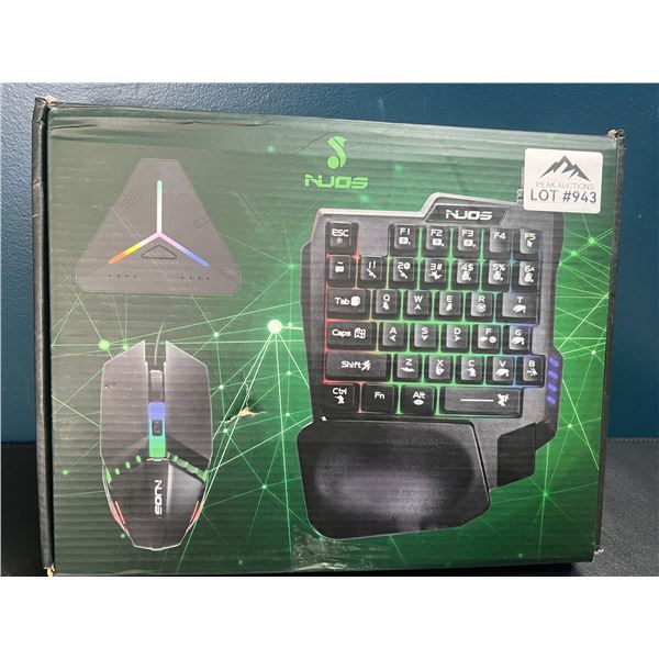 Lot of 1 Nuos Gaming Essentials Set - Keyboard & Mouse
