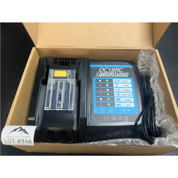 Lot of 1 Aftermarket Makita Battery 18V Rapid Charger - DC18RC