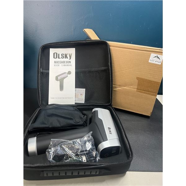 Lot of 1 Olsky Handheld Deep-Tissue Massage Gun