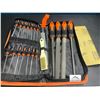 Image 1 : Lot of 1 Metal File Tool Set w/ Case