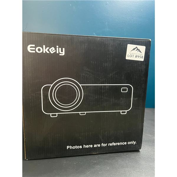 Lot of 1 Eokeiy HD Projector w/ 100" Projector Screen