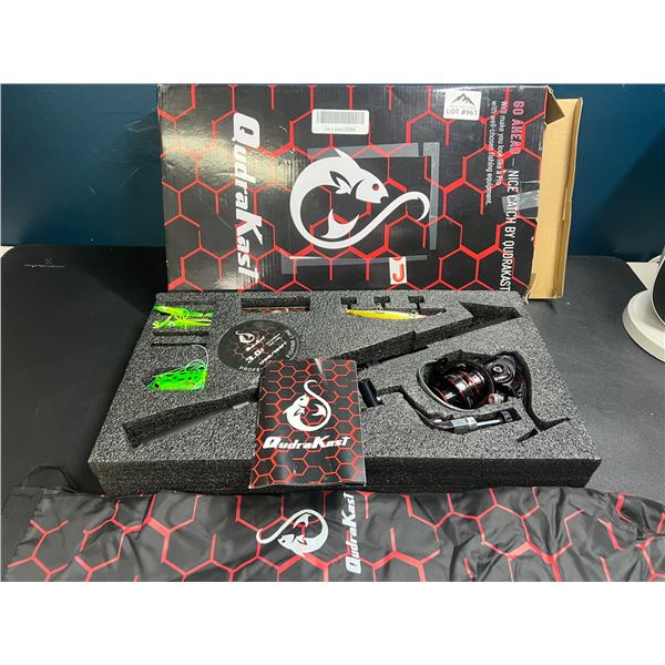 Lot of 1 QuadraKast Fishing Rod & Reel Combo Kit