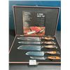 Image 1 : Lot of 1 5-Piece Kitchen Knife set w/ Wooden Case