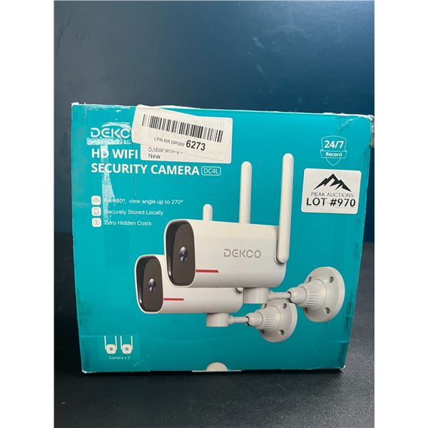 Lot of Dekco HD WiFi Security Cameras - 2PACK