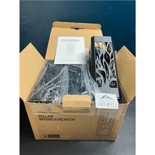 Lot of 1 6pack Solar Pathway Lights For Home/Garden