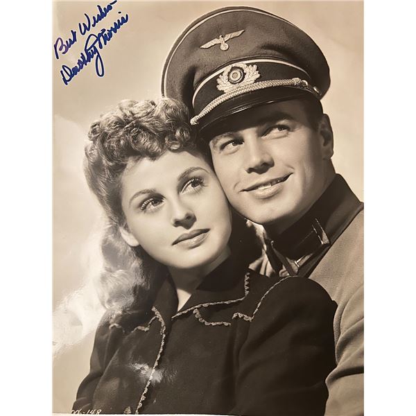 Dorothy Morris signed photo