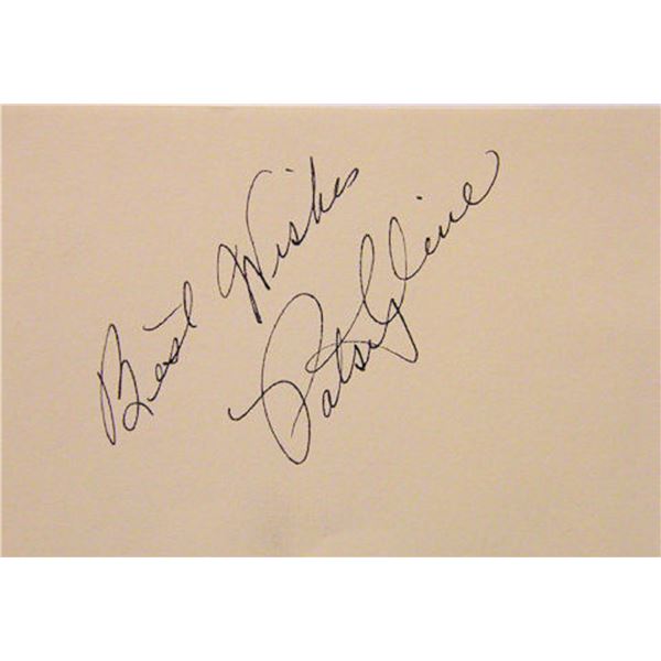 Patsy Cline signature slip