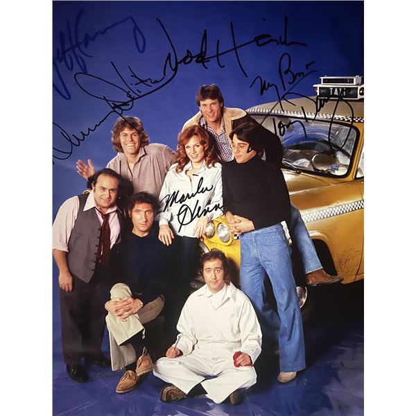 Taxi cast signed photo