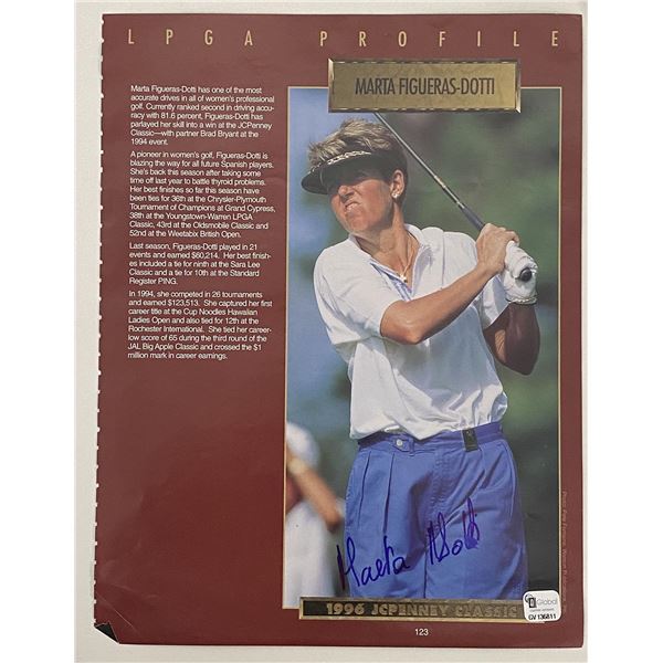Marta Figueras-Dotti signed LPGA profile page