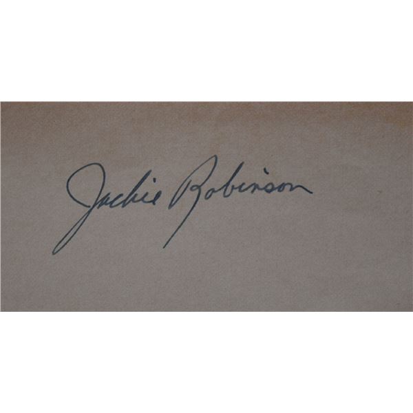 Jackie Robinson signature slip