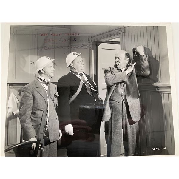 Laurel and Hardy signed photo