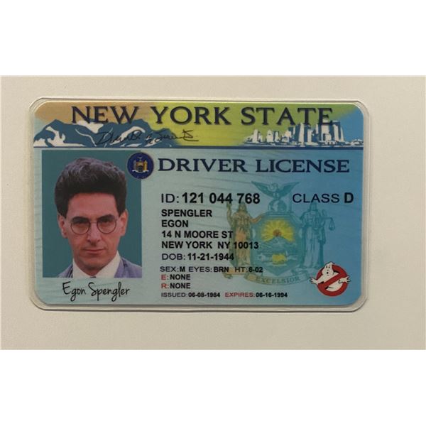 Ghostbuster prop license- Egon Spengler