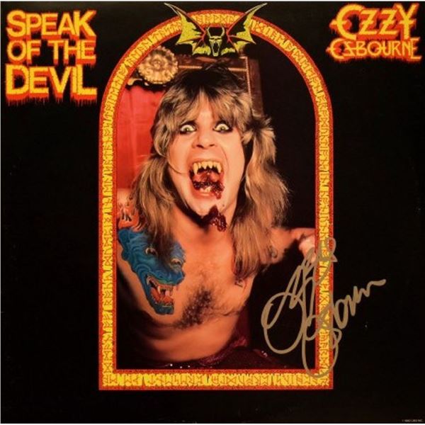 Ozzy Ozbourne signed Speak of the Devil Live album