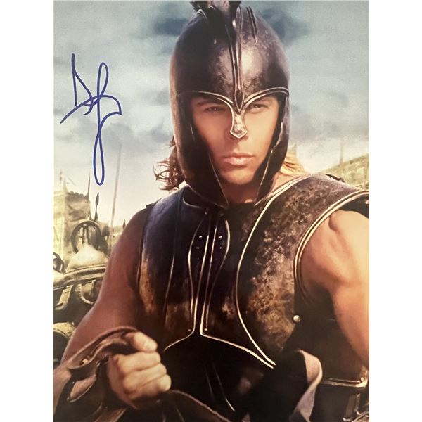 Troy Brad Pitt signed movie photo