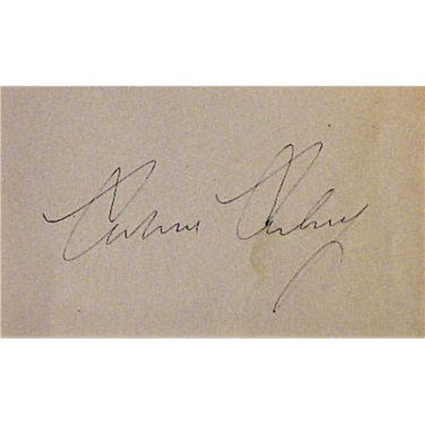 President Calvin Coolidge signature slip