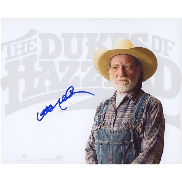 Willie Nelson signed photo