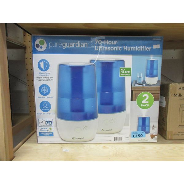Twin Pack of PureGuardian Ultrasonic Humidifiers