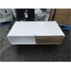Image 1 : White Coffee Table with Drawer - Store Return