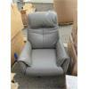 Image 1 : Grey Bonded Leather Power Recliner - Store Return
