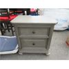 Image 1 : Large Grey 2 Drawer Nightstand 