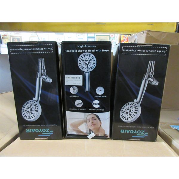 3 New Hand Held High Pressure Shower Heads