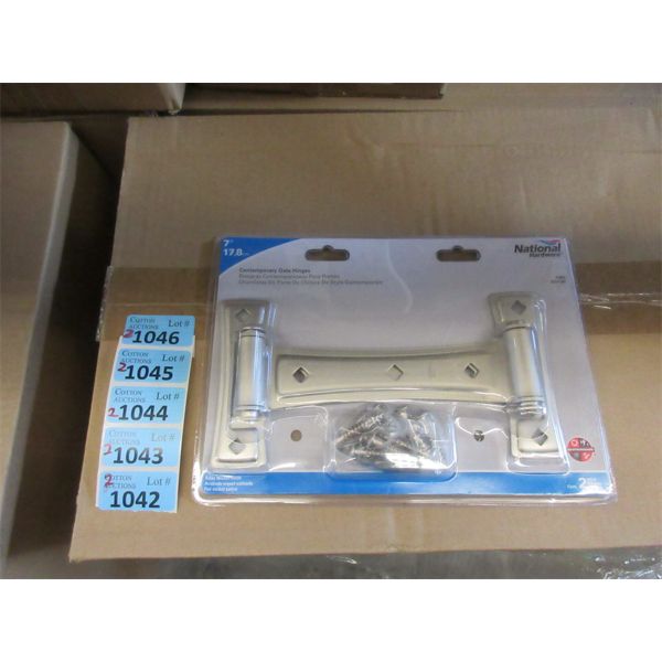 2 Cases of 15 Twin Packs of 7  Metal Gate Hinges