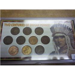 2 Centuries Of Indian Pennies (10 Coins)