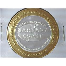 2004 Barbary Coast $10 Gaming Token (UNC) Silver