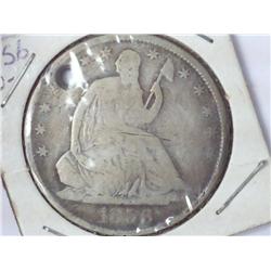 1856-O Seated Liberty Half Dollar (Holed)